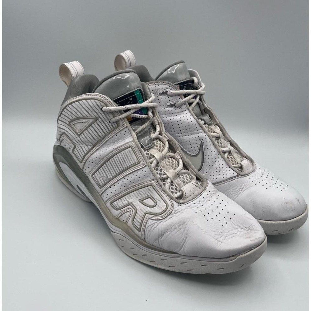 Nike Air Max 360 BB Style 395708-100 Basketball‎ Shoes White Gray Men's Size 14